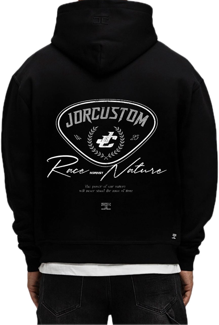 JORCUSTOM RaceAgainstN FoS Hoodie Black Zwart