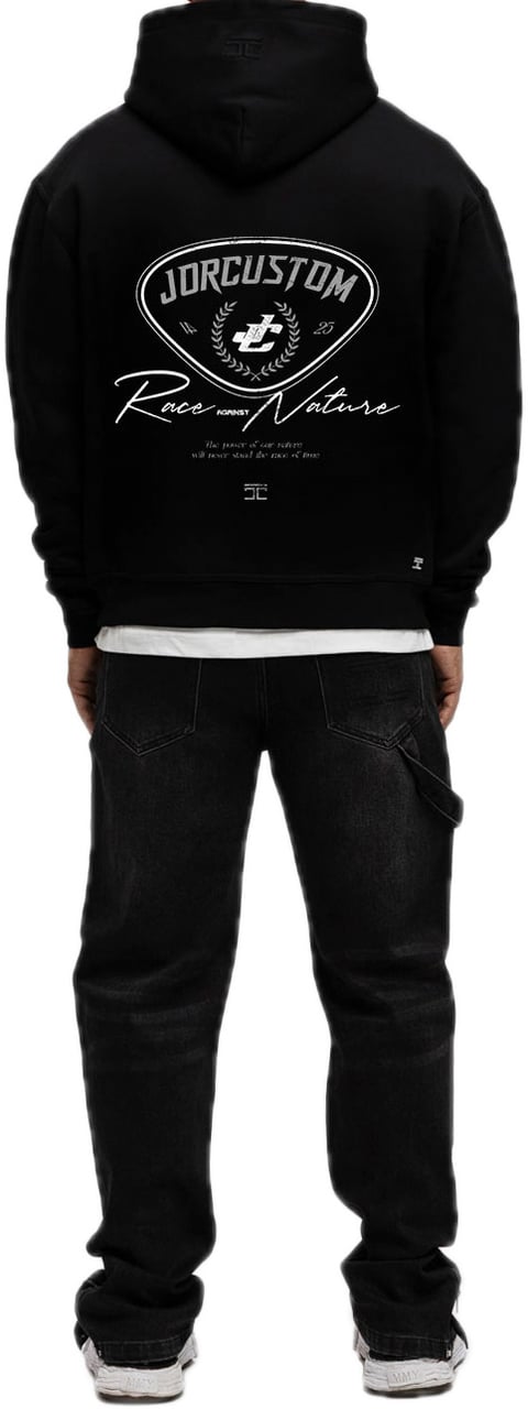 JORCUSTOM RaceAgainstN FoS Hoodie Black Zwart