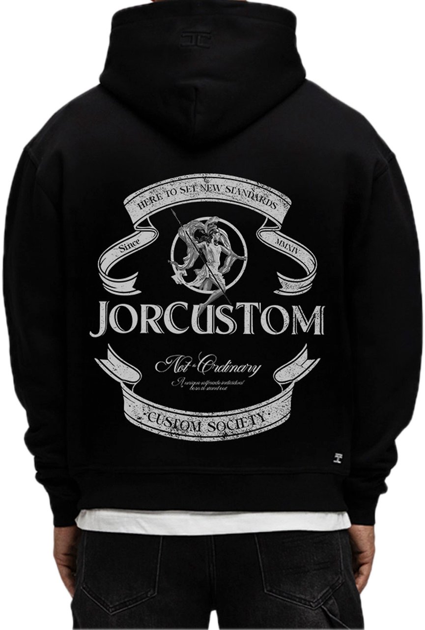 JORCUSTOM Ribbon FoS Hoodie Black Zwart
