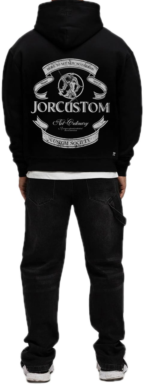 JORCUSTOM Ribbon FoS Hoodie Black Zwart
