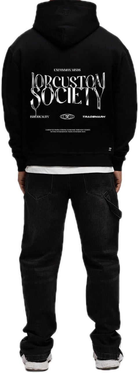 JORCUSTOM UncommonMind FoS Hoodie Black Zwart