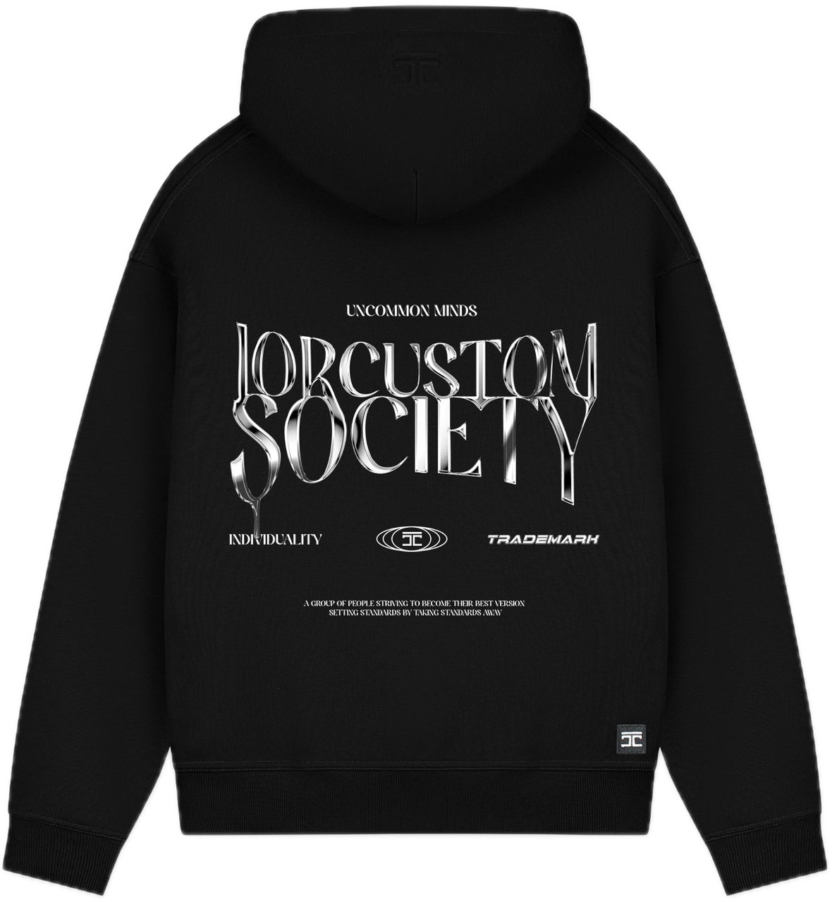 JORCUSTOM UncommonMind FoS Hoodie Black Zwart