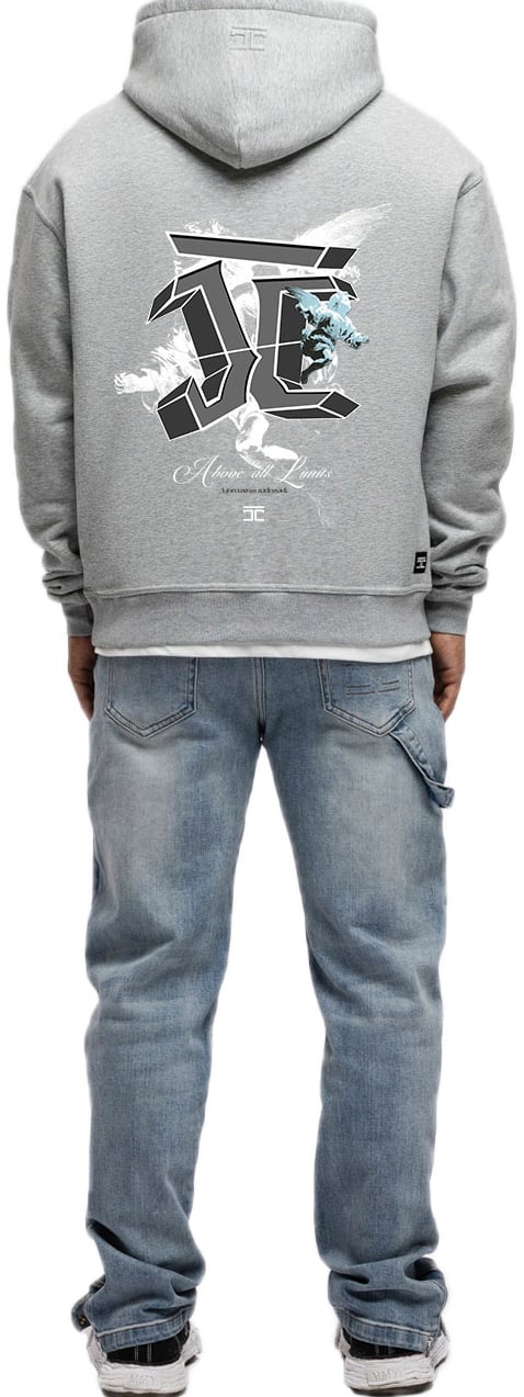 JORCUSTOM AboveAllLimi FoS Hoodie GreyMelange Grijs