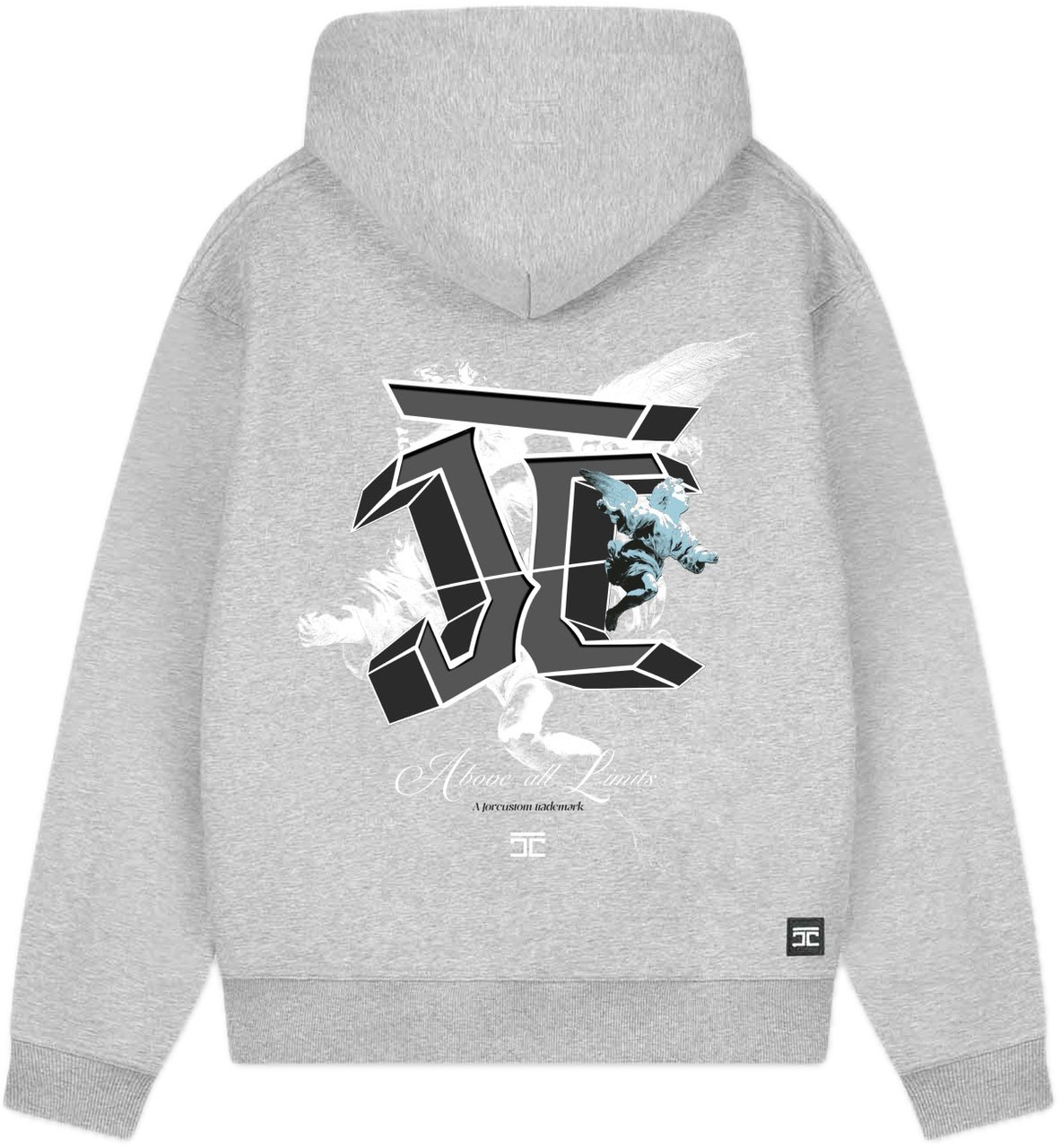 JORCUSTOM AboveAllLimi FoS Hoodie GreyMelange Grijs