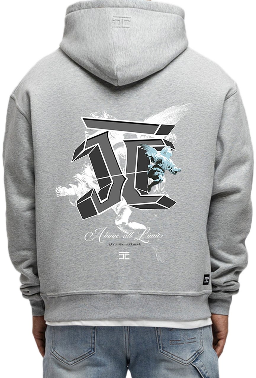 JORCUSTOM AboveAllLimi FoS Hoodie GreyMelange Grijs