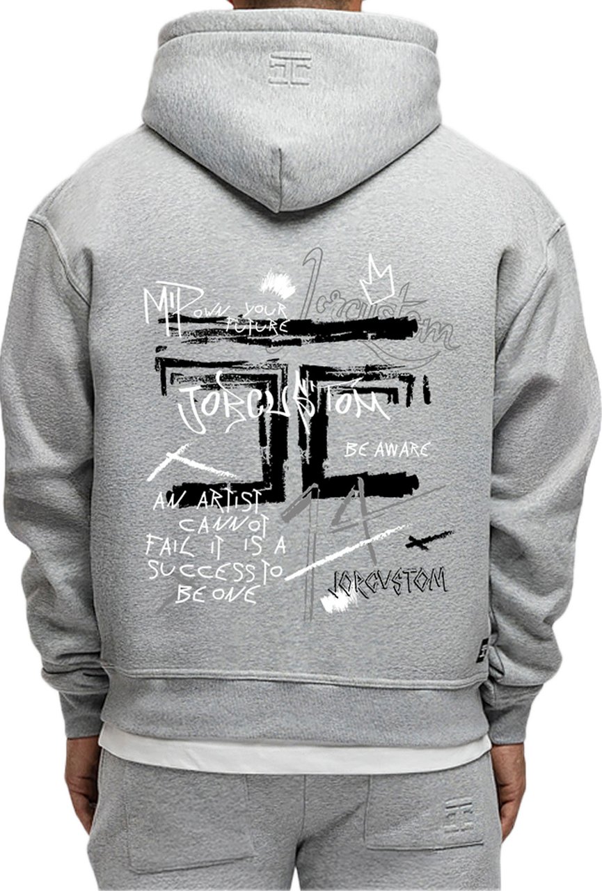 JORCUSTOM Artist FoS Hoodie GreyMelange Grijs