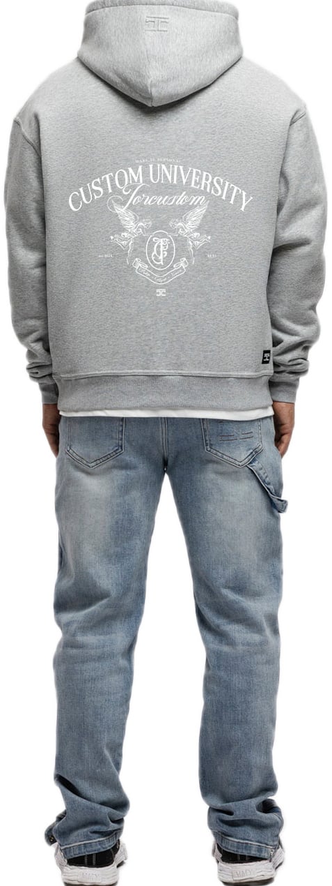 JORCUSTOM CustomUniver FoS Hoodie GreyMelange Grijs