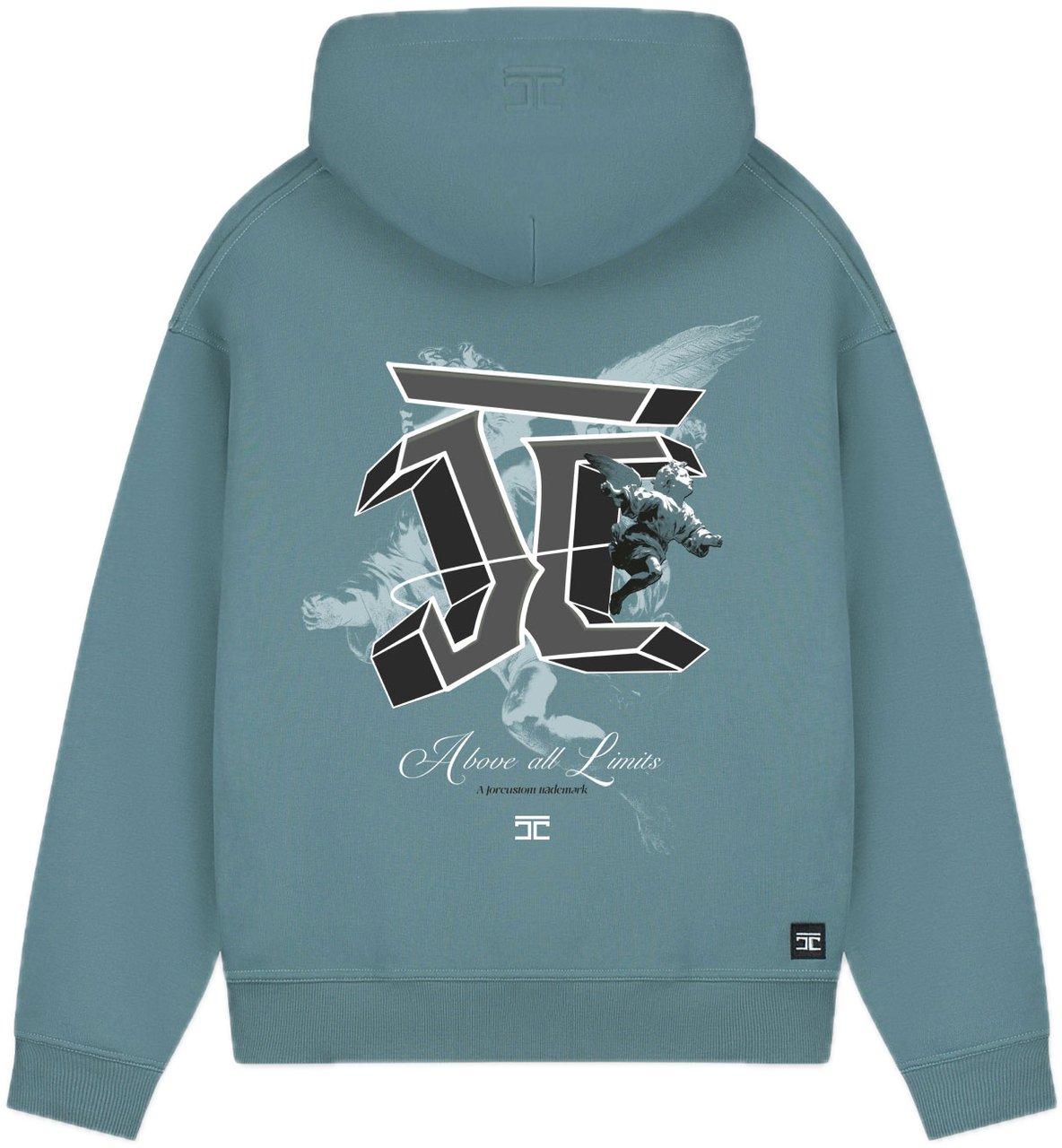 JORCUSTOM AboveAllLimi FoS Hoodie OceanBlue Blauw