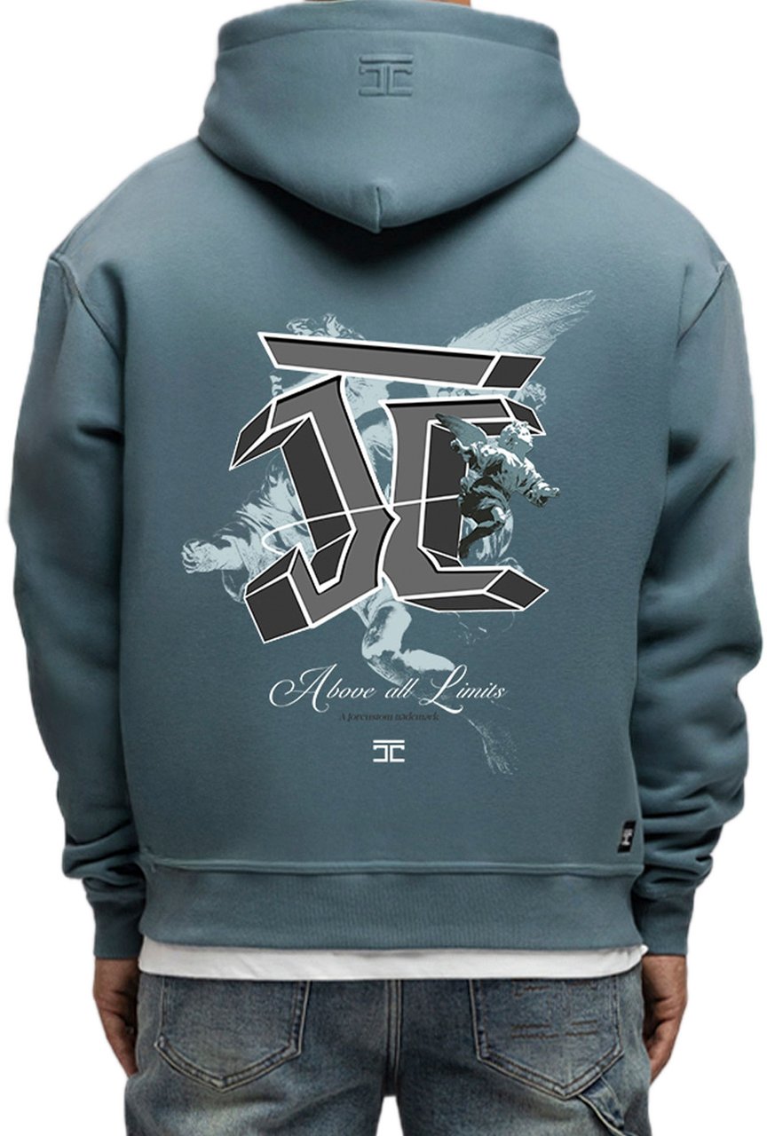 JORCUSTOM AboveAllLimi FoS Hoodie OceanBlue Blauw