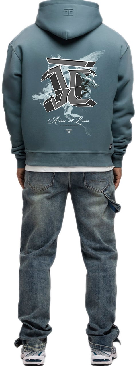 JORCUSTOM AboveAllLimi FoS Hoodie OceanBlue Blauw