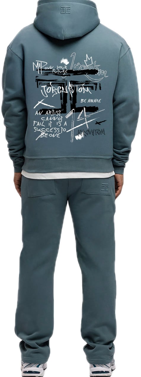 JORCUSTOM Artist FoS Hoodie OceanBlue Blauw