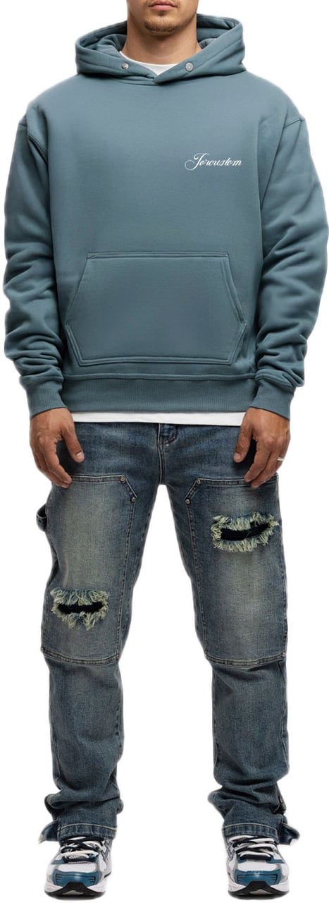 JORCUSTOM CustomUniver FoS Hoodie OceanBlue Blauw