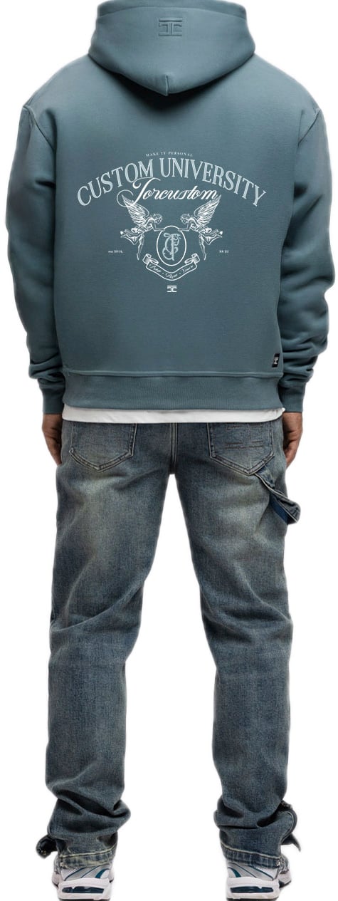 JORCUSTOM CustomUniver FoS Hoodie OceanBlue Blauw