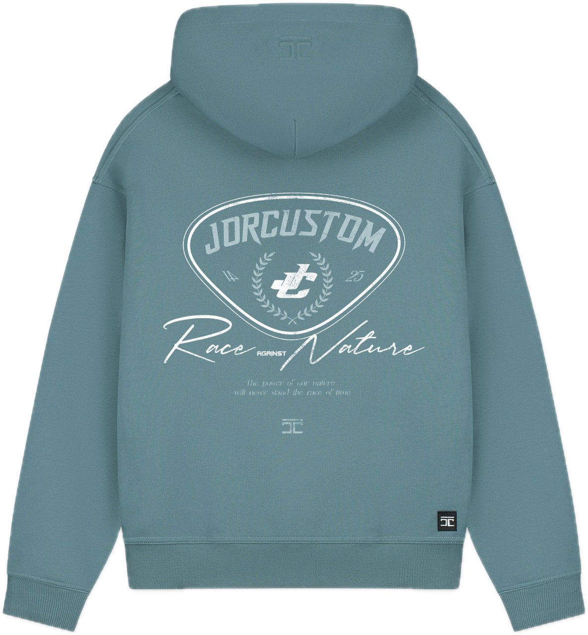 JORCUSTOM RaceAgainstN FoS Hoodie OceanBlue Blauw