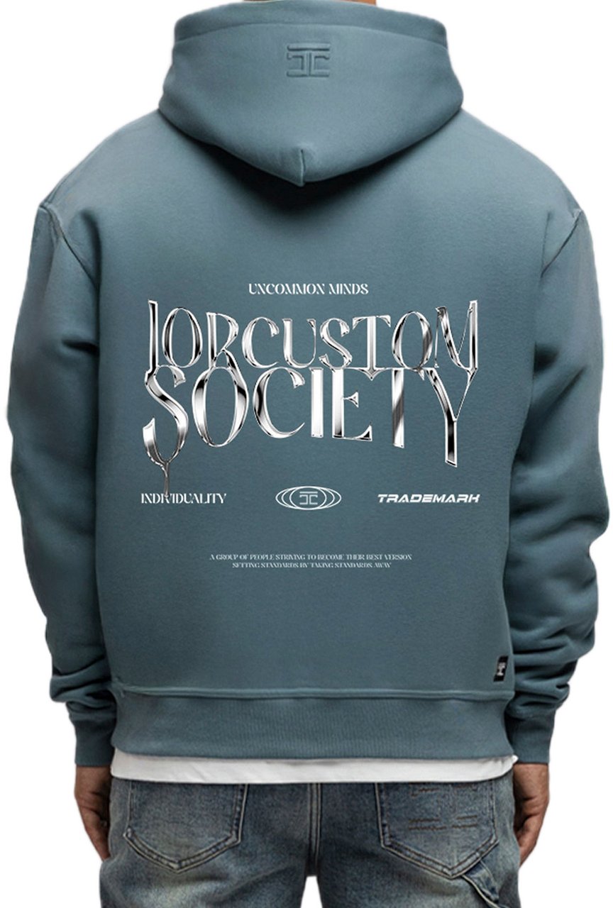 JORCUSTOM UncommonMind FoS Hoodie OceanBlue Blauw