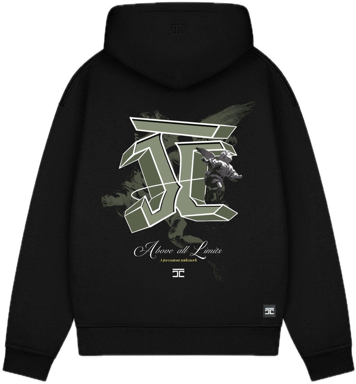 JORCUSTOM AboveAllLimits Fl Zip Hoodie Black Zwart