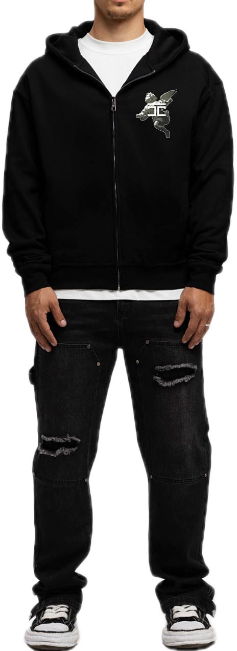 JORCUSTOM AboveAllLimits Fl Zip Hoodie Black Zwart