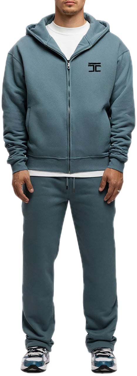 JORCUSTOM Artist Fl Zip Hoodie OceanBlue Blauw