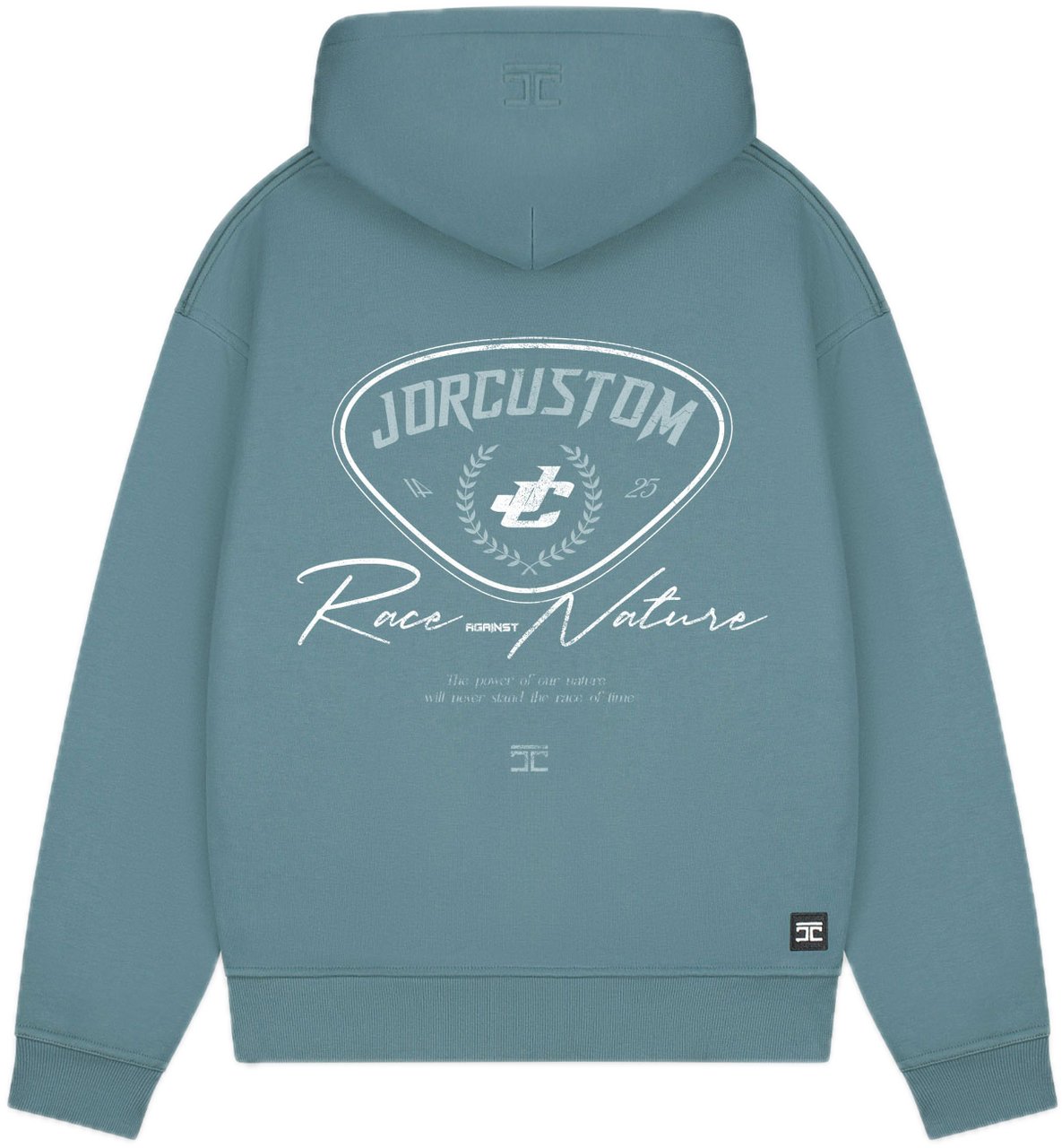 JORCUSTOM RaceAgainst Fl Zip Hoodie OceanBlue Blauw