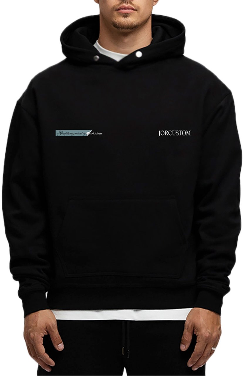 JORCUSTOM AngelTwo FoS Hoodie Black Zwart