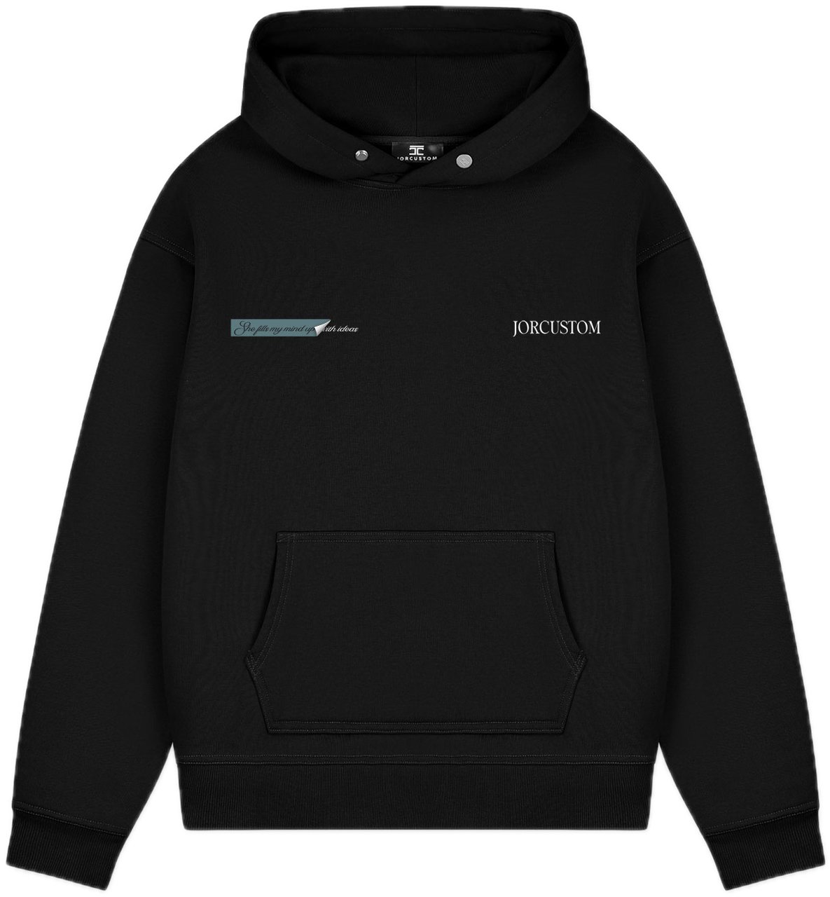 JORCUSTOM AngelTwo FoS Hoodie Black Zwart
