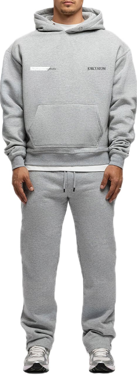 JORCUSTOM AngelTwo FoS Hoodie GreyMelange Grijs