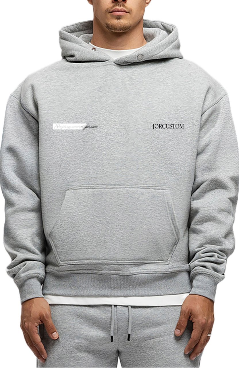 JORCUSTOM AngelTwo FoS Hoodie GreyMelange Grijs