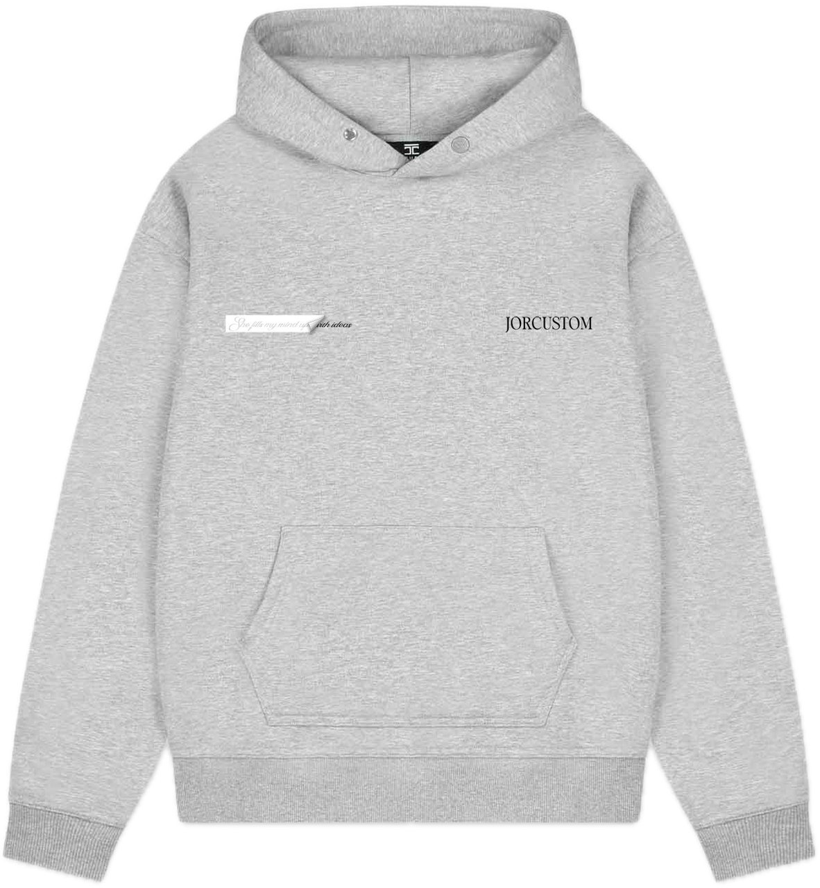 JORCUSTOM AngelTwo FoS Hoodie GreyMelange Grijs