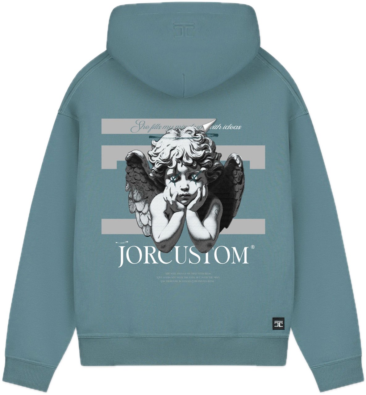 JORCUSTOM AngelTwo FoS Hoodie OceanBlue Blauw