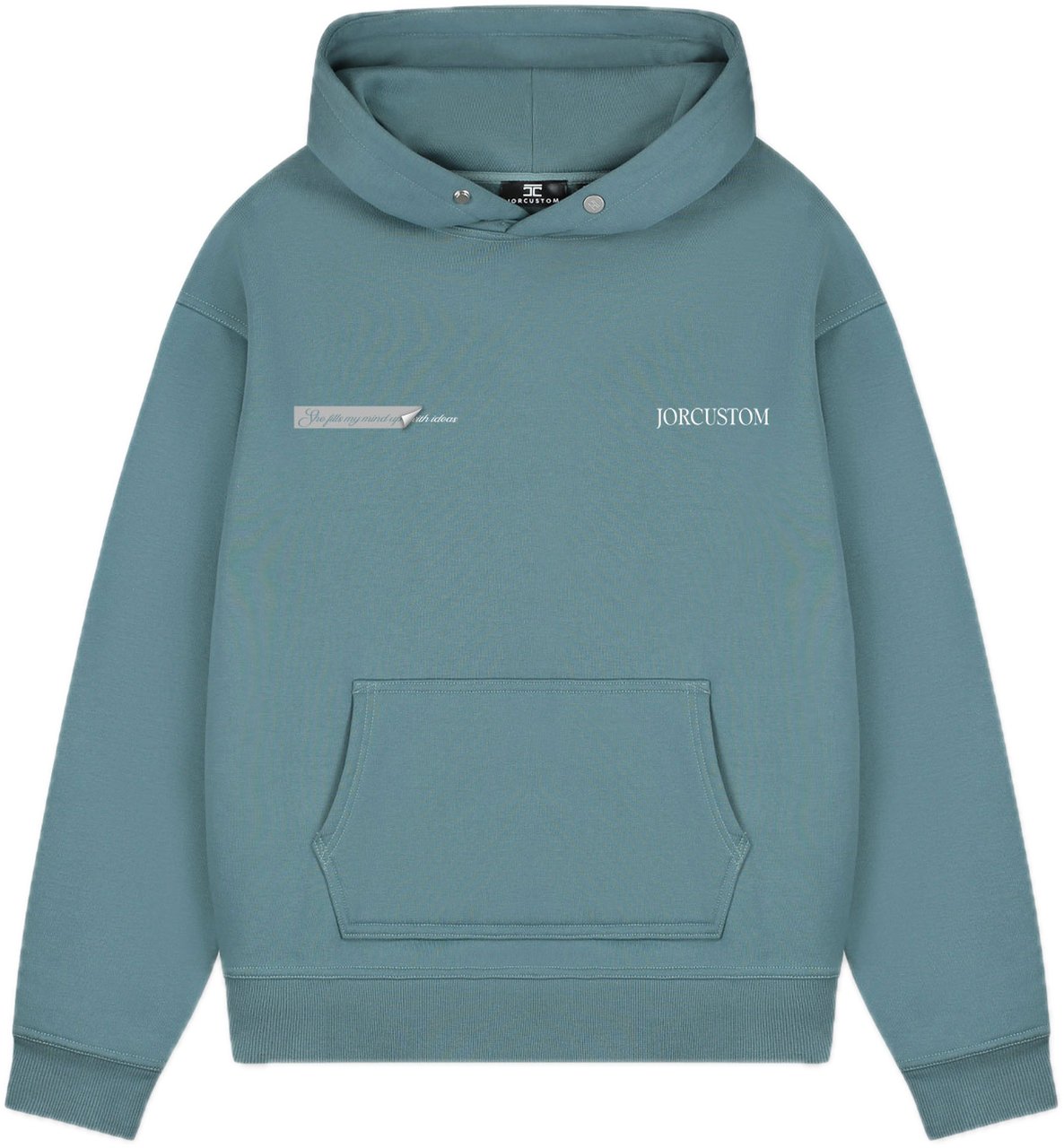 JORCUSTOM AngelTwo FoS Hoodie OceanBlue Blauw