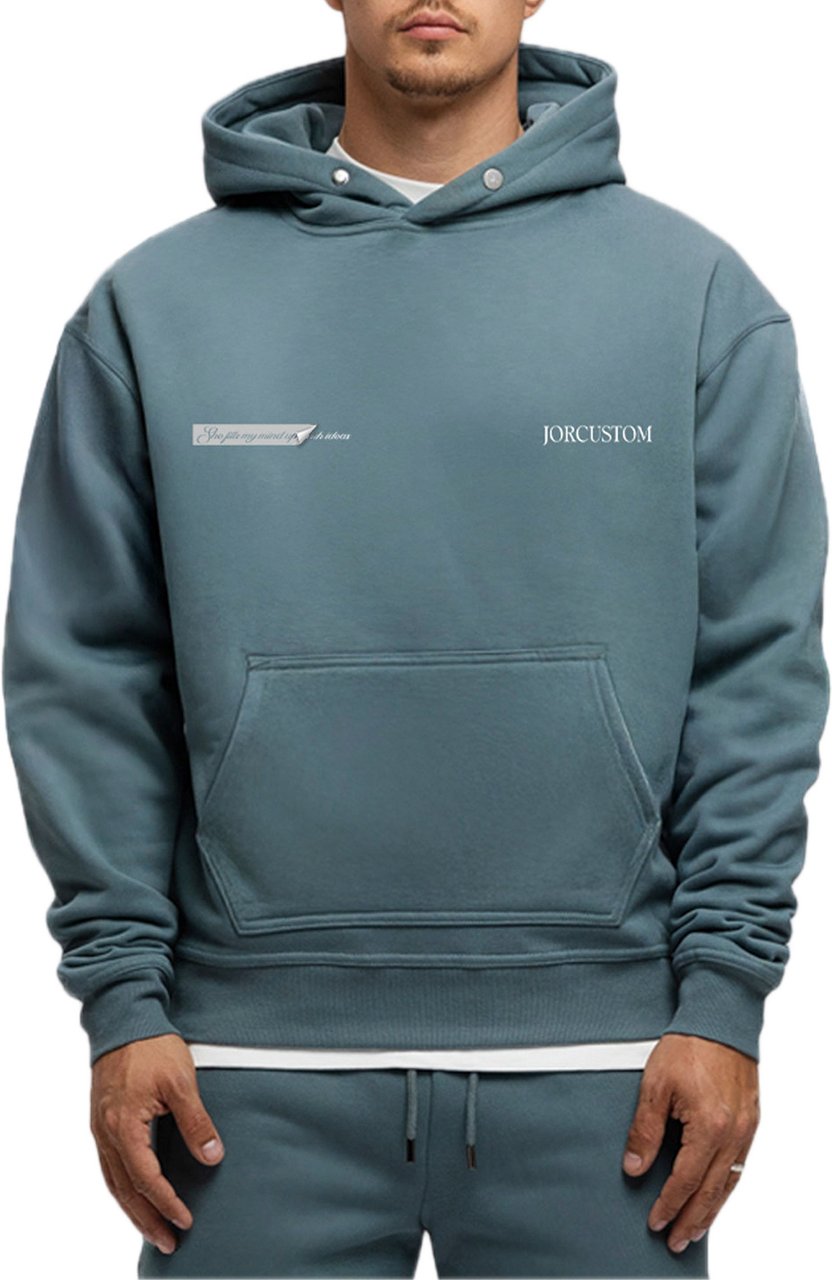 JORCUSTOM AngelTwo FoS Hoodie OceanBlue Blauw