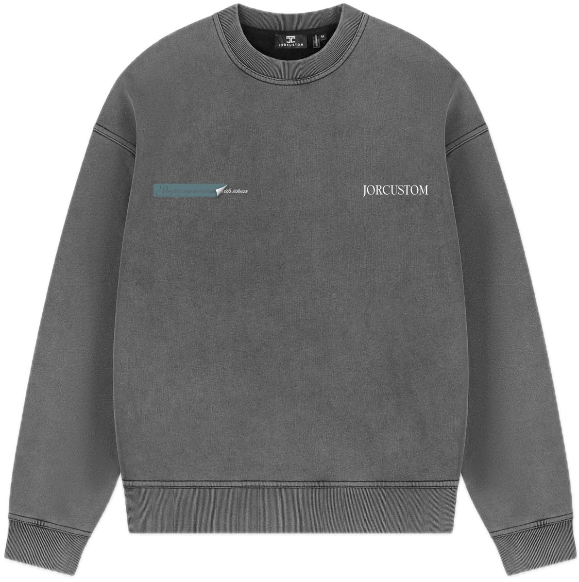 JORCUSTOM AngelTwo Fl Sweater AcidGrey Grijs