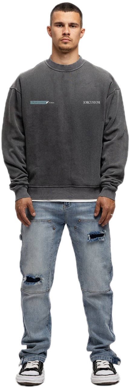 JORCUSTOM AngelTwo Fl Sweater AcidGrey Grijs