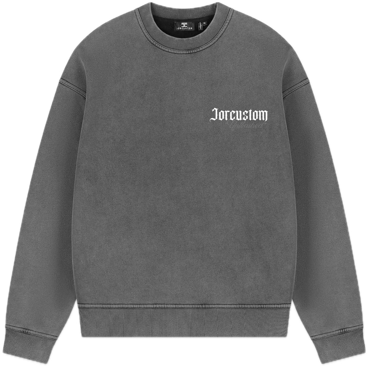 JORCUSTOM Unleashed Fl Sweater AcidGrey Grijs