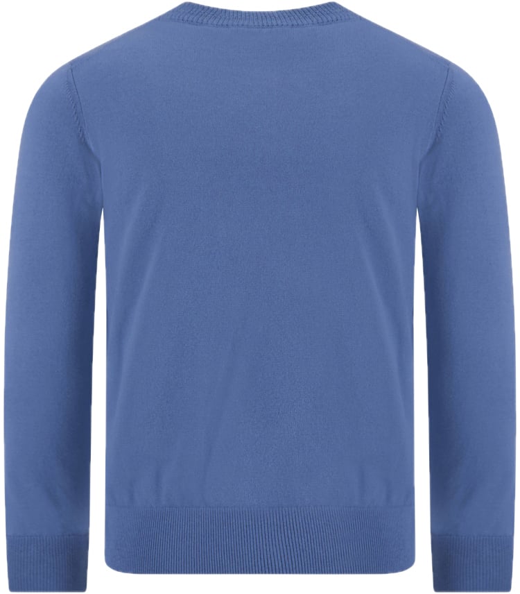 Boss Trui van katoen met logolabel Blauw