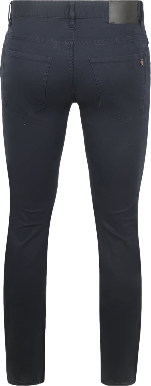 Boss Tapered-fit chino Blauw