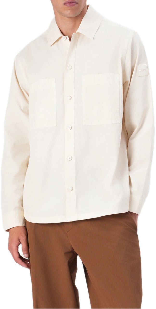 Boss overshirt Open Yellow Beige