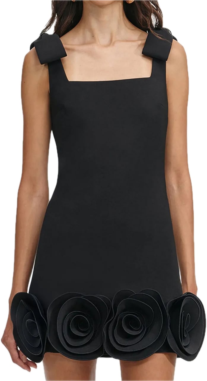 Self-Portrait dress black Zwart