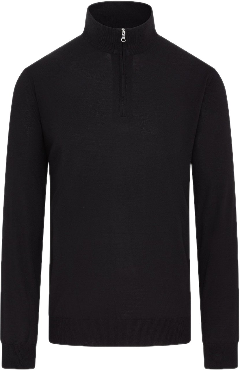 Paul & Shark Quarter Zip Jumper black Zwart