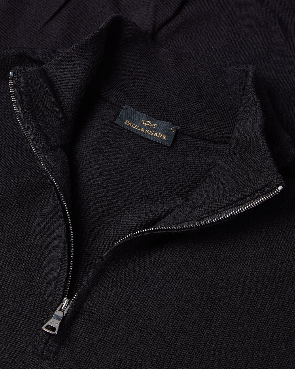 Paul & Shark Quarter Zip Jumper black Zwart