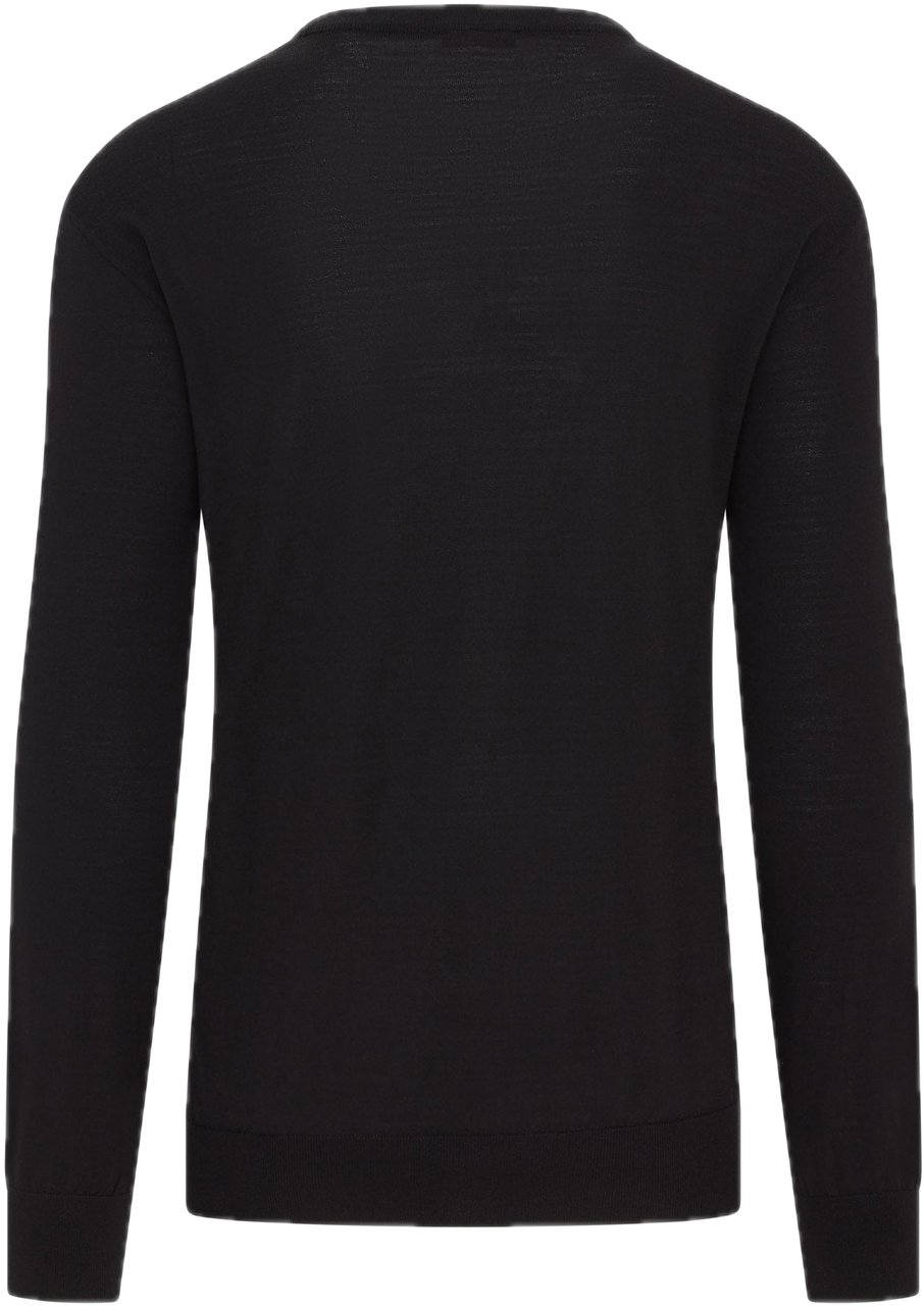 Paul & Shark Wool Crewneck Jumper black Zwart