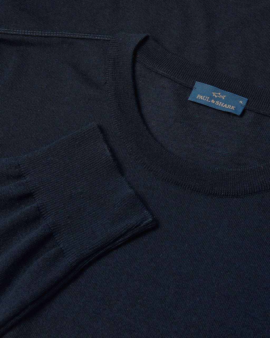 Paul & Shark Wool Crewneck Jumper blue Blauw
