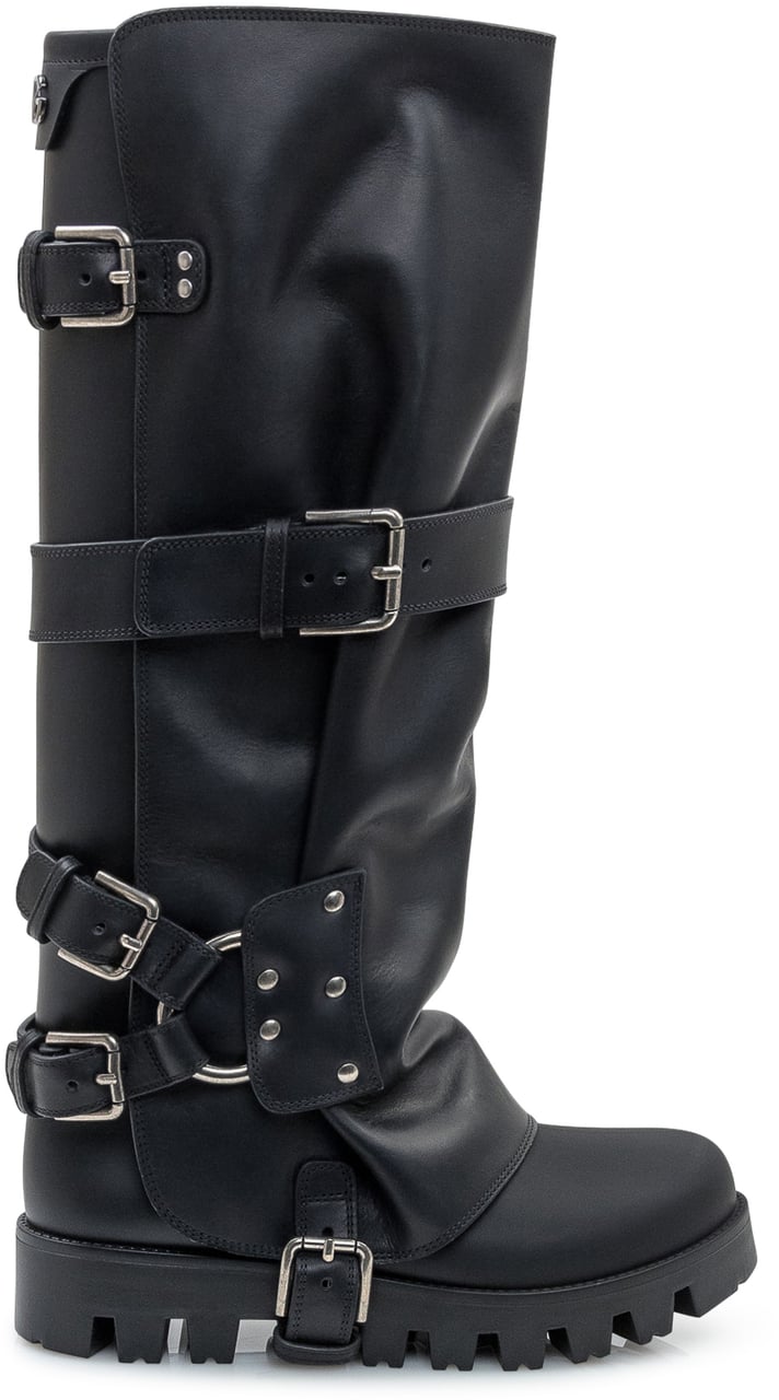 Dolce & Gabbana Rainbiker Boot Nero Zwart