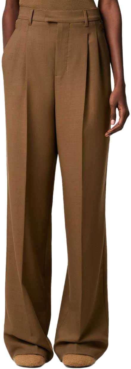 AMI Paris Trousers Brown Bruin