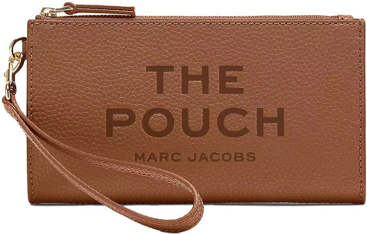 Marc Jacobs Marc Jacobs Brown leather clutch Bruin