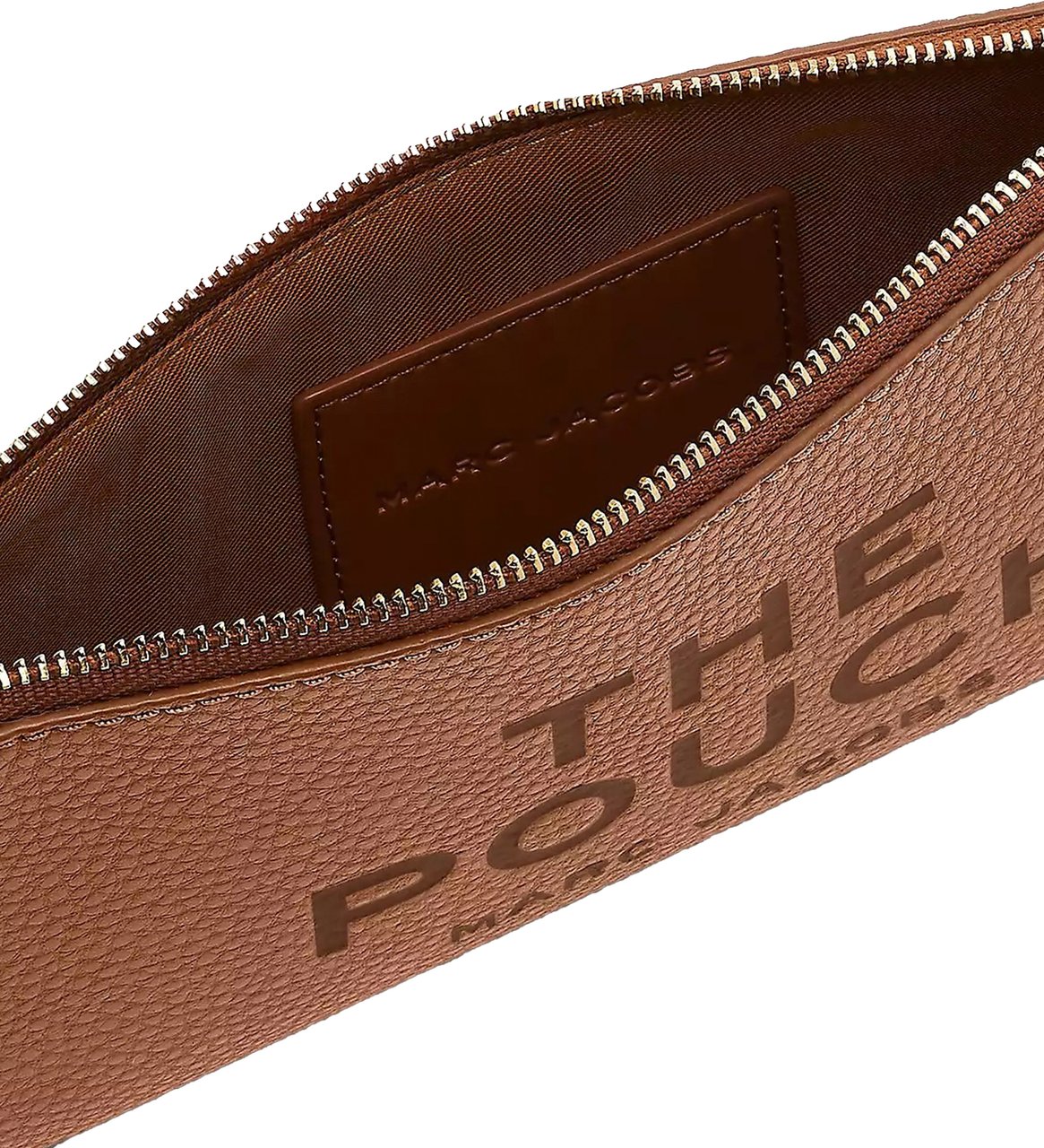 Marc Jacobs Marc Jacobs Brown leather clutch Bruin