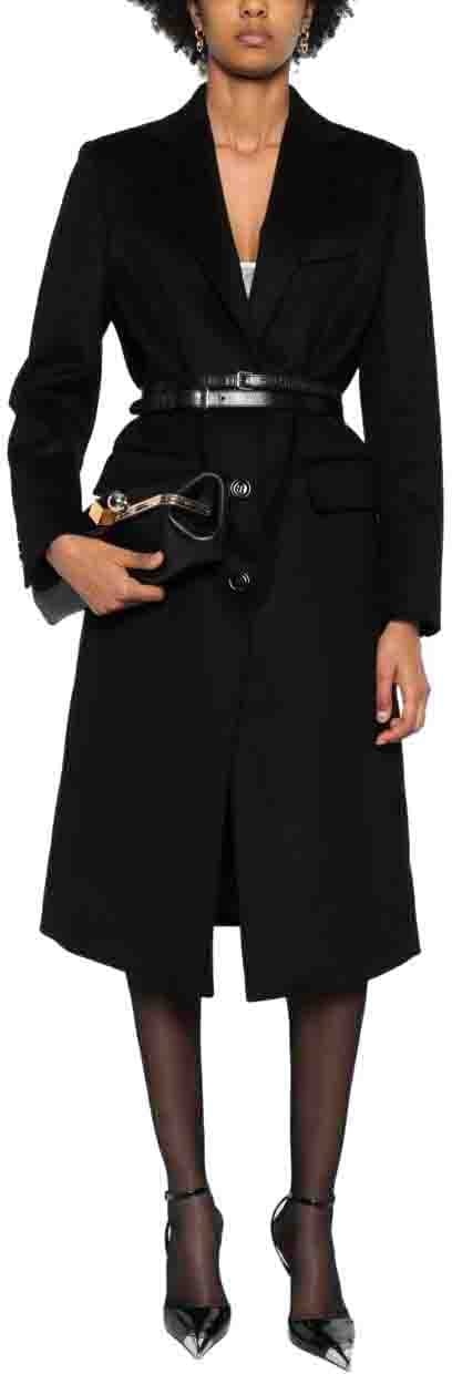 Dolce & Gabbana Coats Black Zwart