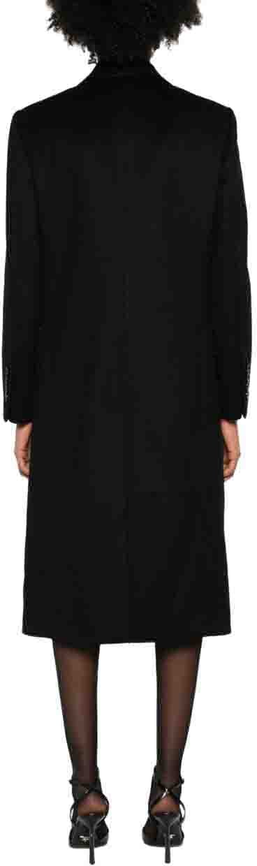 Dolce & Gabbana Coats Black Zwart