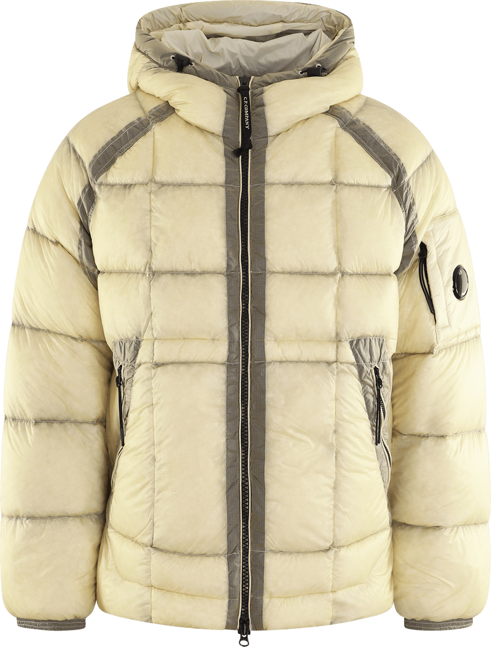CP Company Heren DD Shell Hooded Down Geel Neutraal