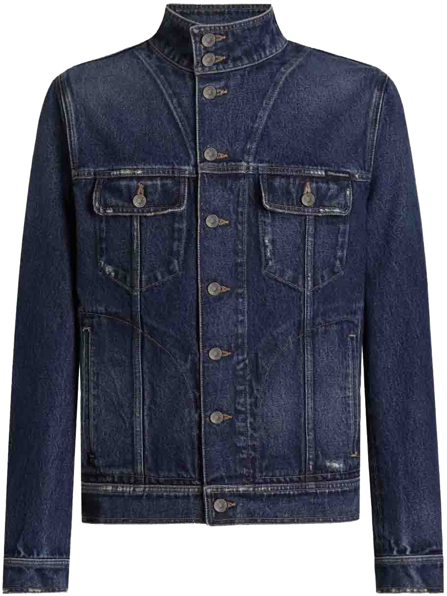 Dolce & Gabbana Coats Blue Blauw